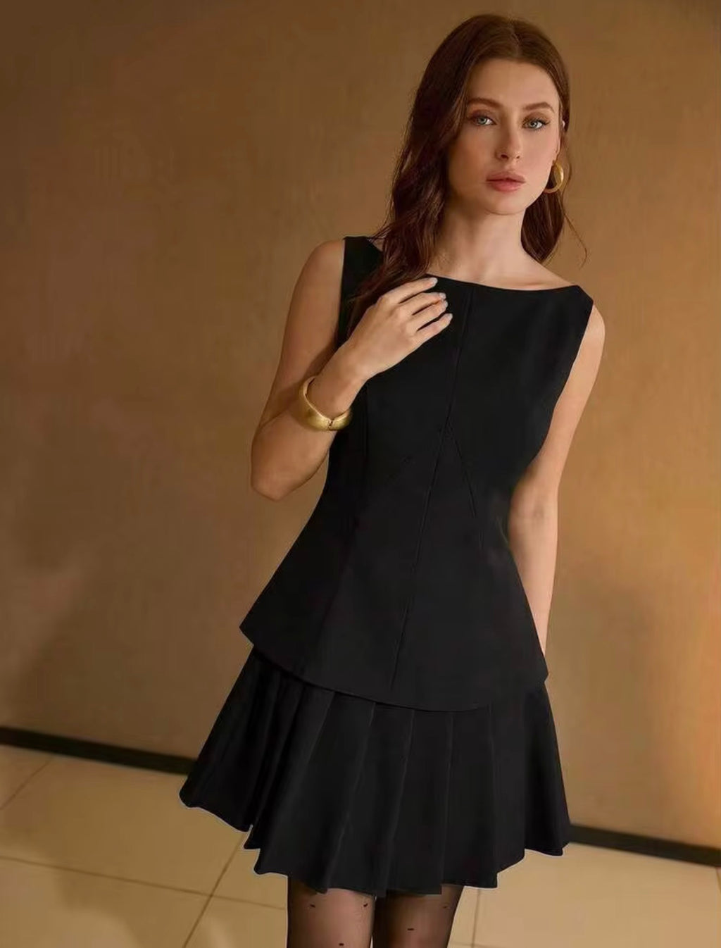 Solid Black Premium Dress