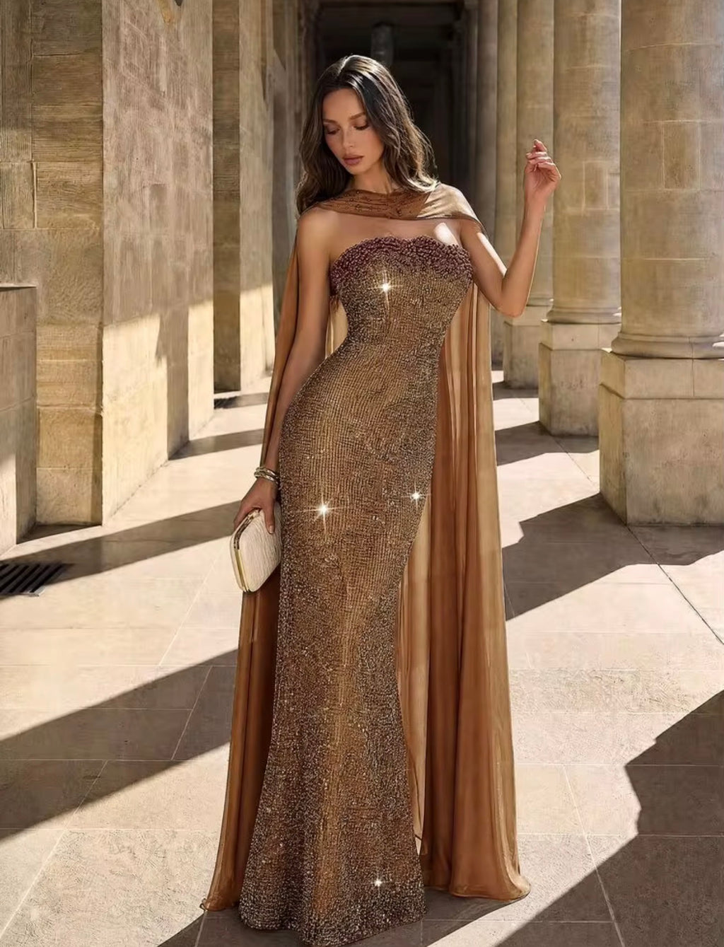 Sequin Asymmetrical Dress