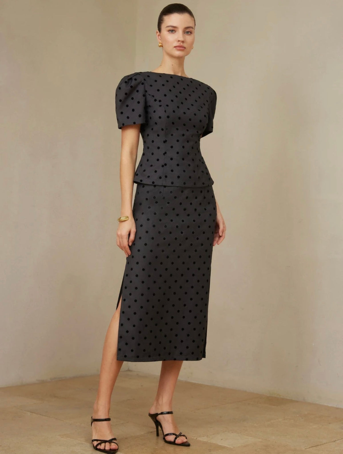 Elegant Polka Dot Set