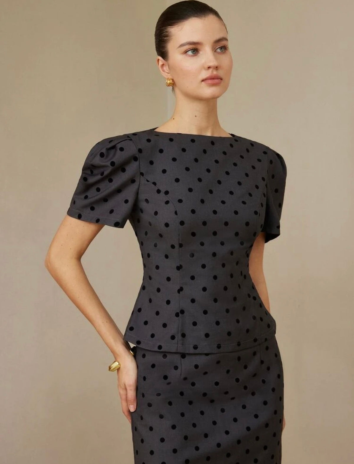 Elegant Polka Dot Set