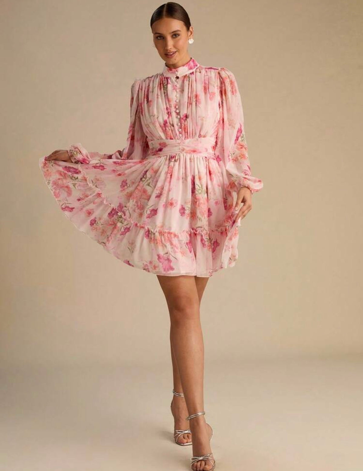 Blush Pink Floral Dress