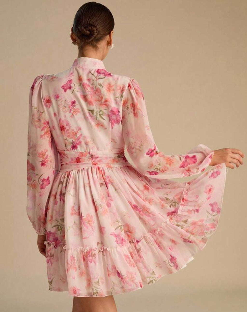 Blush Pink Floral Dress