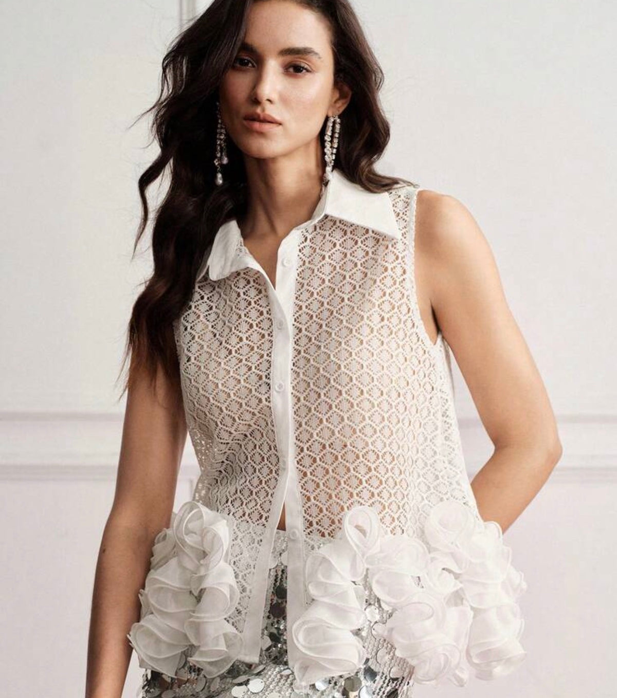 White See Thro Top