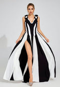 Black & White Bandage Maxi Dress