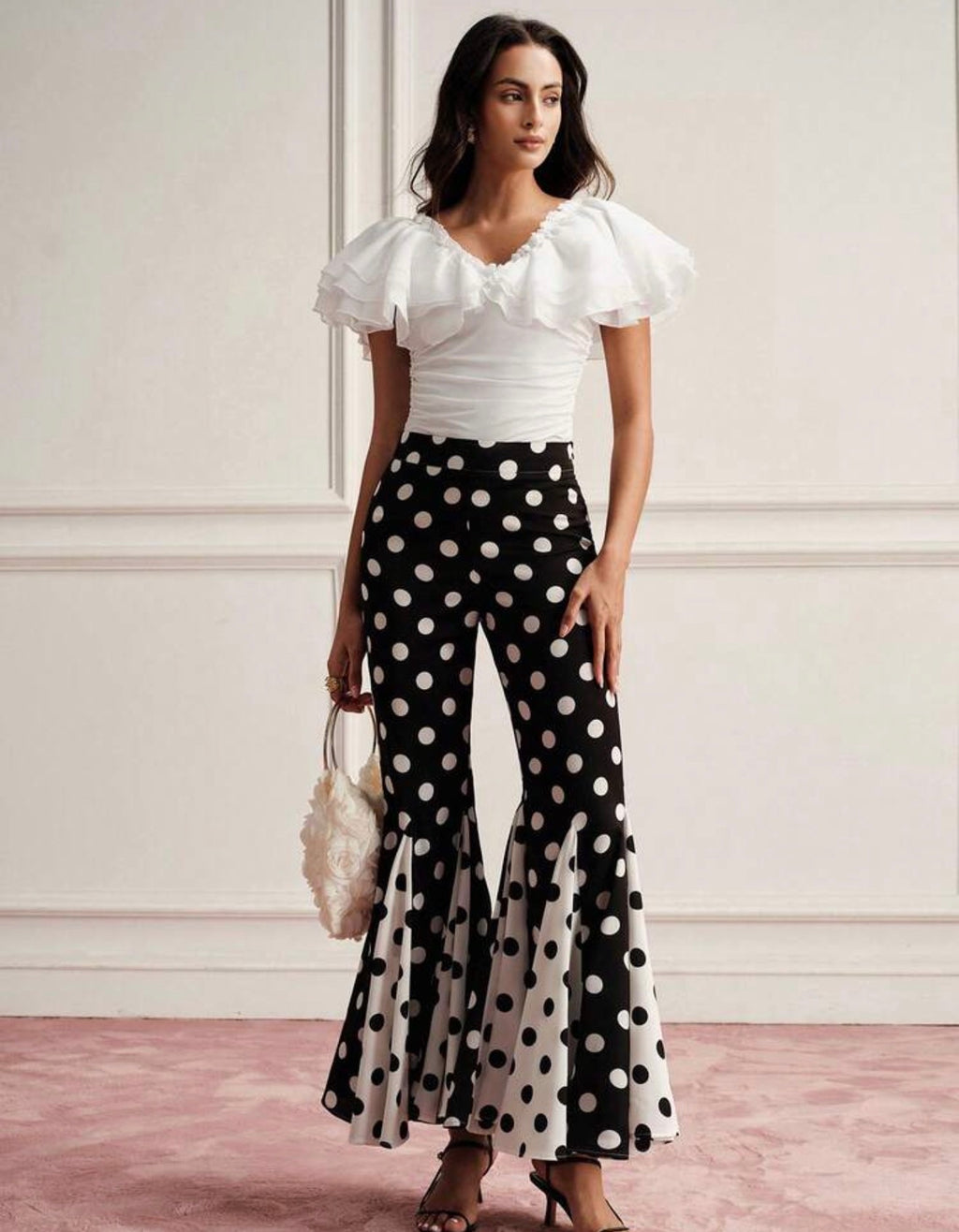 Milk Ruffle Top