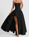 High Slit Black Dress