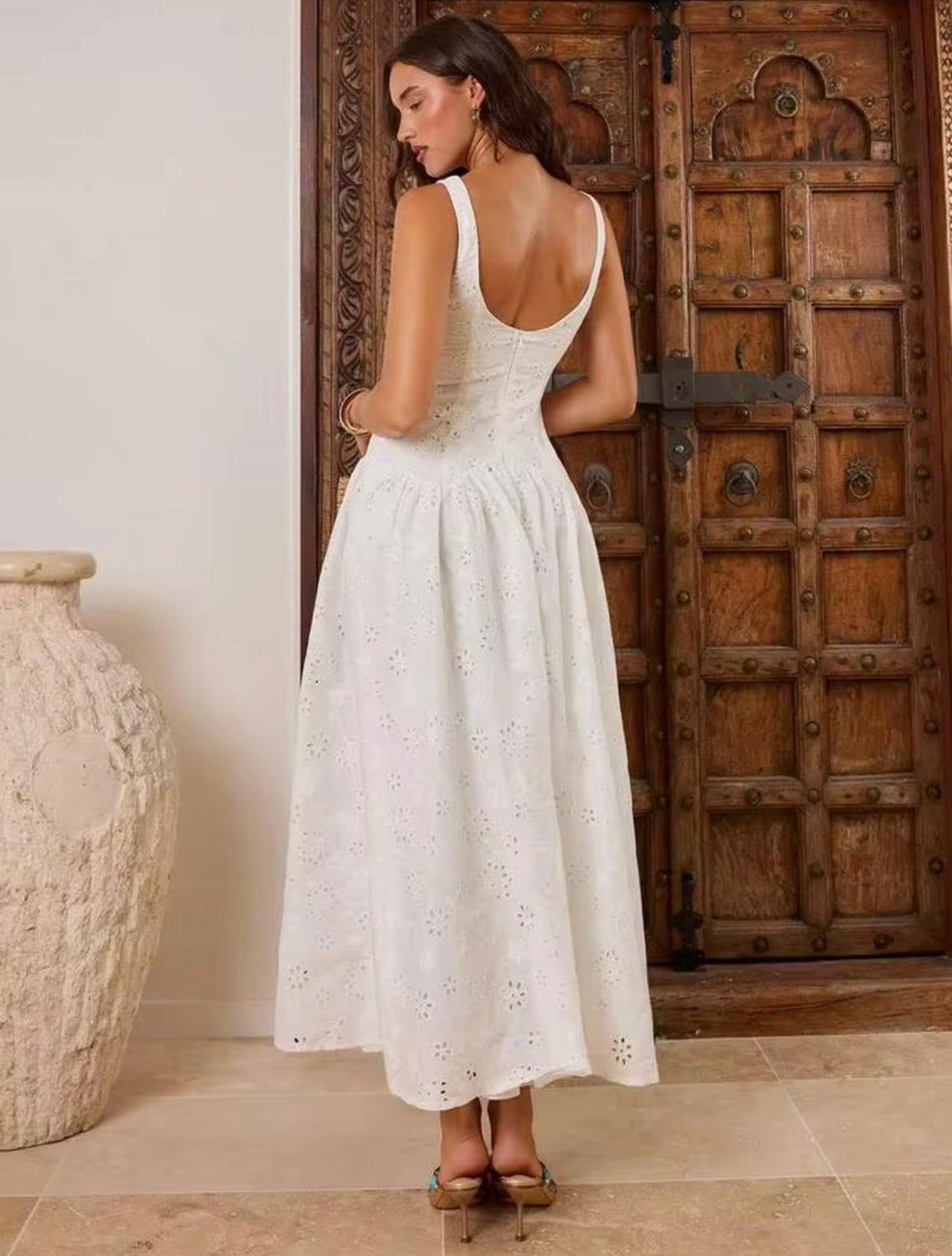 White Floral Dress