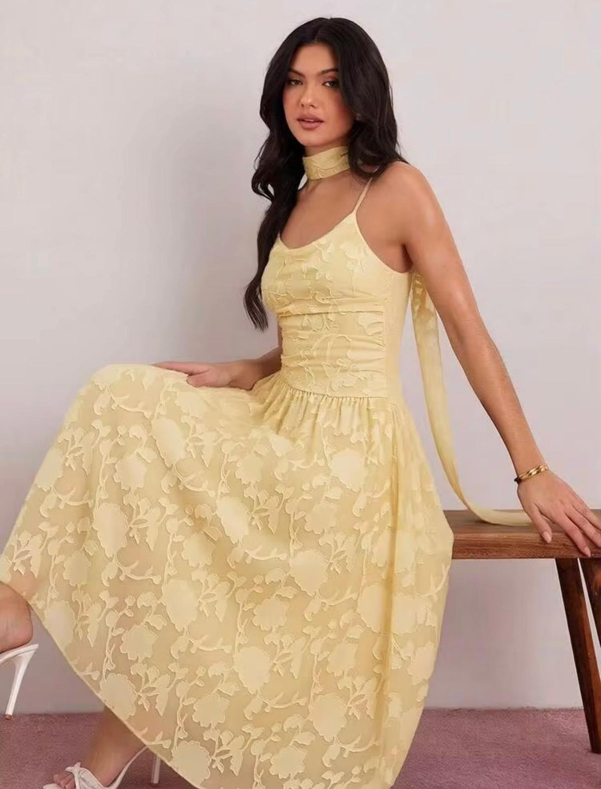 Vintage Yellow Dress
