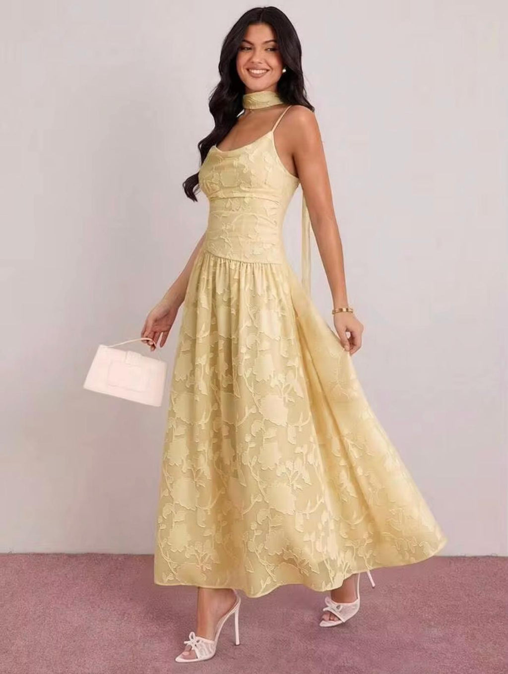 Vintage Yellow Dress
