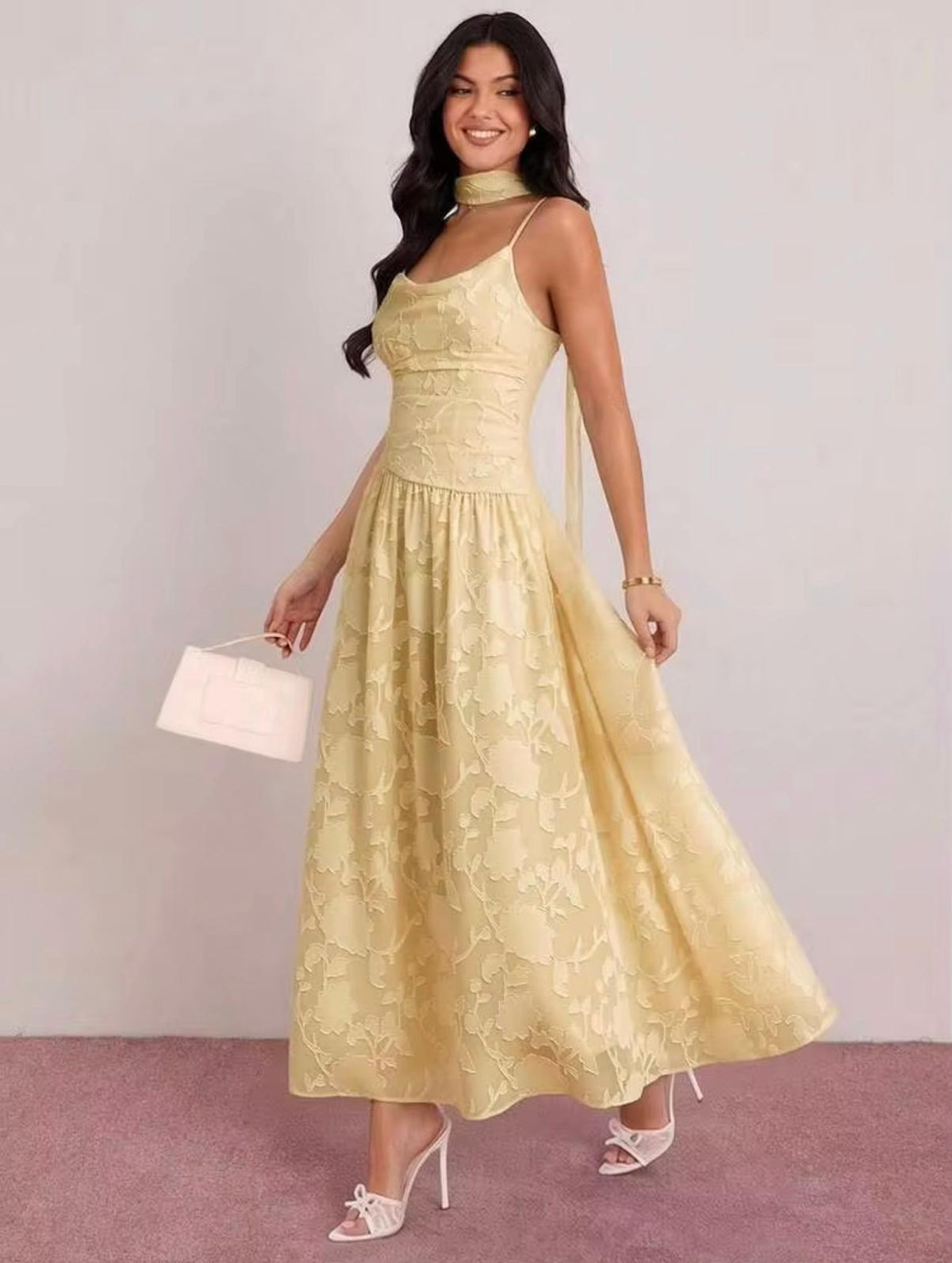 Vintage Yellow Dress