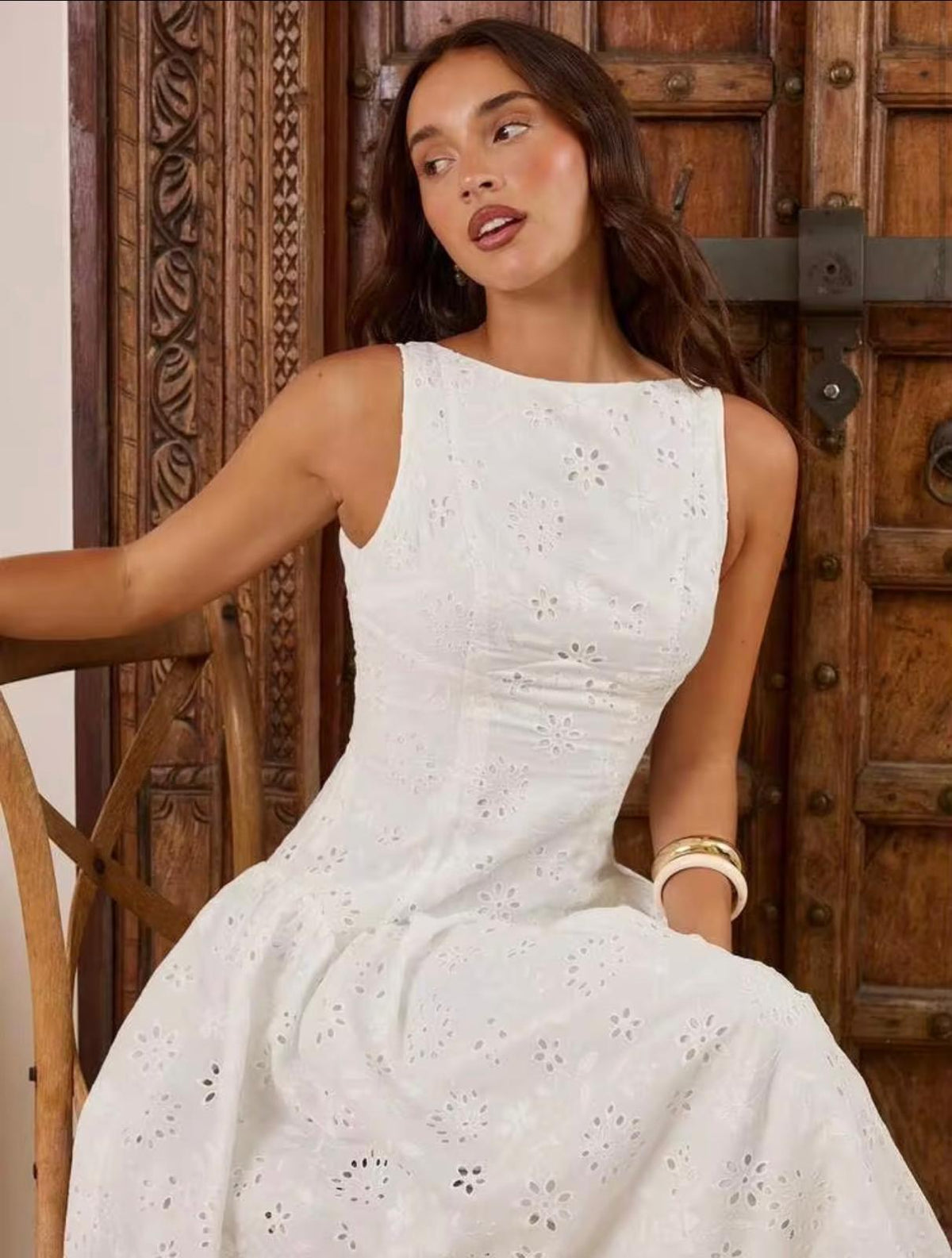 White Floral Dress